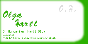 olga hartl business card